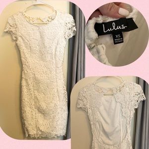 White Lulus dress (never worn)